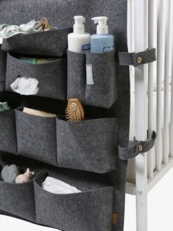 Organisateur à Suspendre Vertbaudet Pour Lit De Bébé Gris Chiné - Vertbaudet -Enfant Meubles Boutique organisateur a suspendre vertbaudet pour lit de bebe 5