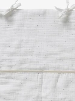 Organisateur De Table à Langer En Gaze De Coton Ivoire étoilé - Vertbaudet -Enfant Meubles Boutique organisateur de table a langer en gaze de coton 2