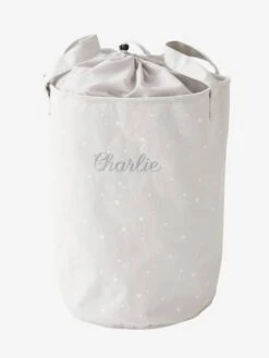 Panier à Linge Personnalisable Gris - Vertbaudet