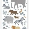 Planche De Stickers LILIPINSO - Big Five & Cie - Animaux Jungle Multicolore - Lilipinso -Enfant Meubles Boutique planche de stickers lilipinso big five cie animaux jungle