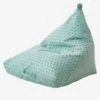 Pouf Poire Palmettes Vert - Vertbaudet -Enfant Meubles Boutique pouf poire palmettes