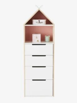 Semainier Fond Réversible Bleu Ou Rose LIGNE TIPILI Bleu Clair - Vertbaudet -Enfant Meubles Boutique semainier fond reversible bleu ou rose ligne tipili 3