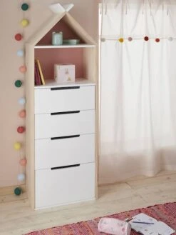 Semainier Fond Réversible Bleu Ou Rose LIGNE TIPILI Bleu Clair - Vertbaudet -Enfant Meubles Boutique semainier fond reversible bleu ou rose ligne tipili 4