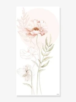 Stickers Géant Coquelicot Poppies LILIPINSO Rose Nude - Lilipinso