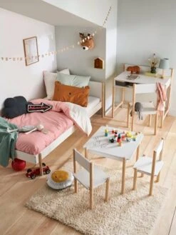 Table De Jeu LIGNE WOODY Blanc - Bois - Vertbaudet -Enfant Meubles Boutique table de jeu ligne woody 2