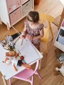 Table De Jeu LIGNE WOODY Blanc - Bois - Vertbaudet -Enfant Meubles Boutique table de jeu ligne woody 3