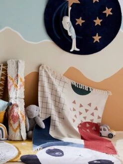 Tapis Arty Bleu / Multicolore - Vertbaudet -Enfant Meubles Boutique tapis arty 3