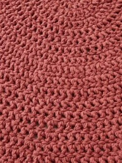 Tapis Crochet Vieux Rose - Vertbaudet -Enfant Meubles Boutique tapis crochet 4