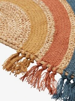 Tapis En Jute Arc-en-ciel WILD SAHARA Bleu / Multicolore - Vertbaudet -Enfant Meubles Boutique tapis en jute arc en ciel wild sahara 2