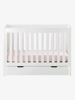 Tiroir De Rangement à Roulettes Pour Lit Bébé Blanc - Vertbaudet -Enfant Meubles Boutique tiroir de rangement a roulettes pour lit bebe 4