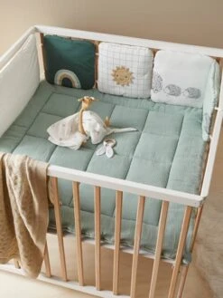 Tour De Lit / Tour De Parc Modulable Bio Collection LOVELY NATURE Ivoire / Multicolore - Vertbaudet -Enfant Meubles Boutique tour de lit tour de parc modulable bio collection lovely nature 2