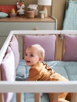 Tour De Lit / Tour De Parc Modulable En Gaze De Coton Bio* COMÈTES Vert Clair - Vertbaudet -Enfant Meubles Boutique tour de lit tour de parc modulable en gaze de coton bio cometes 2