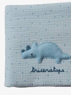 Tour De Lit / Tour De Parc Pare-chocs PETIT DINO Bleu Grisé Imprimé - Vertbaudet -Enfant Meubles Boutique tour de lit tour de parc pare chocs petit dino 5