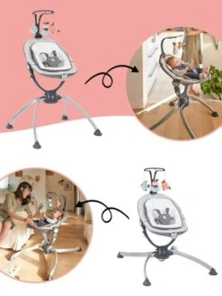 Transat BABYMOOV Swoon Up Avec Arche De Jeu Graphik - Babymoov -Enfant Meubles Boutique transat babymoov swoon up avec arche de jeu 2