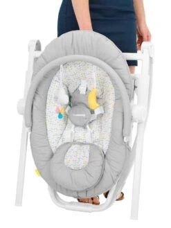 Transat En Hauteur BADABULLE Compact’Up Gris Clair (candy) - Badabulle -Enfant Meubles Boutique transat en hauteur badabulle compactup 2
