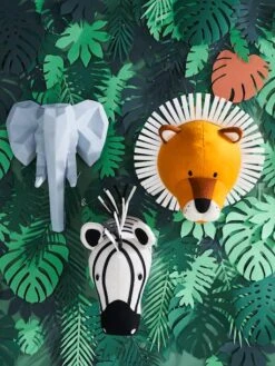 Trophée Zèbre Blanc/noir - Vertbaudet -Enfant Meubles Boutique trophee zebre 2