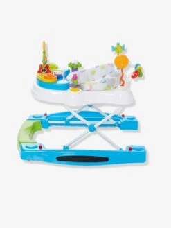 Trotteur évolutif Vertbaudet Trott&pouss' Blanc Imprimé - Vertbaudet -Enfant Meubles Boutique trotteur evolutif vertbaudet trottpouss 5